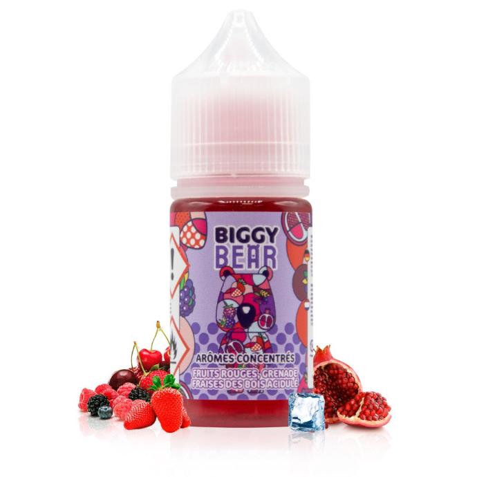 CONCENTRÉ FRUITS ROUGES GRENADE FRAISE DES BOIS 30ML-BIGGY BEAR