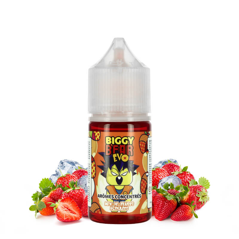 CONCENTRÉ MIX DE FRAISES ACIDULEES 30ML-BIGGY BEAR