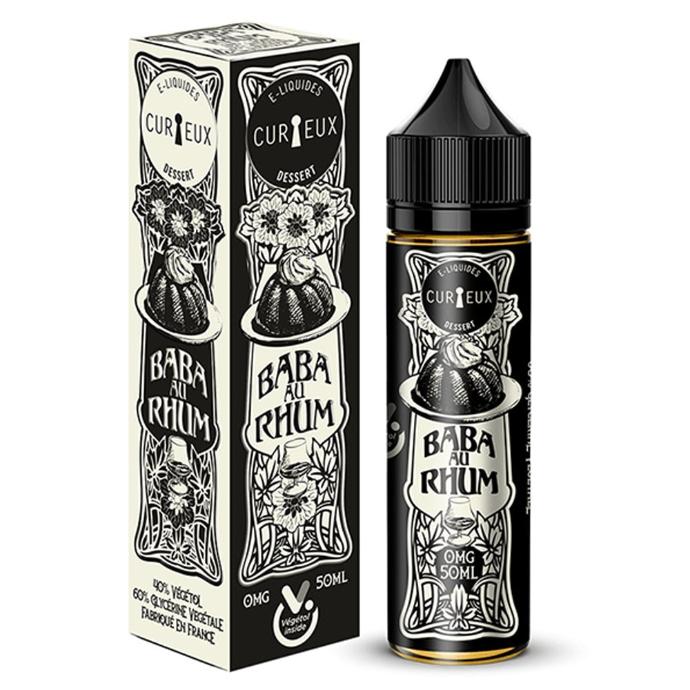 [LIQ/CUR-BAR-50ML] BABA AU RHUM 50ML 0MG - CURIEUX - ÉDITION DESSERT