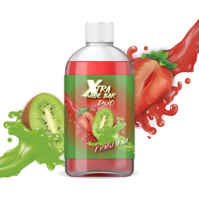 [LIQ/XJB-38-1L] DUO FRAISE KIWI 1L 0MG - XTRA JUICE BAR