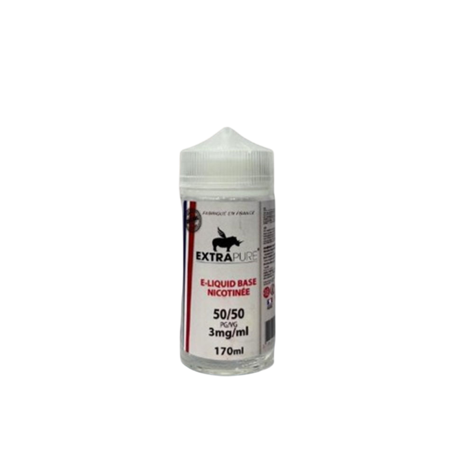BASE NEUTRE 170 ML 50PG/50VG en 0, 3 ou 6 MG/ML - EXTRAPURE