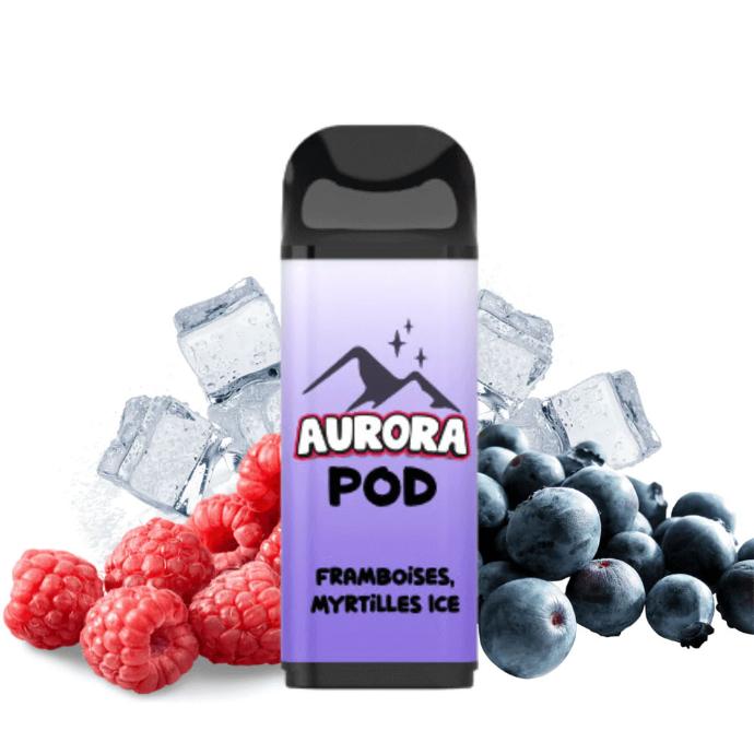FRAMBOISE MYRTILLE ICE-7000 PUFFS-AURORA POD
