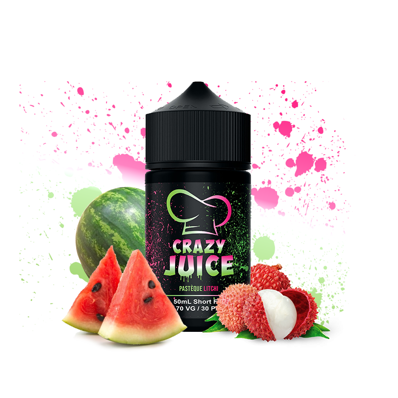 [LIQ/CRJ-PAL-50ML] PASTEQUE LITCHI 50ML 0MG - CRAZY JUICE 70VG