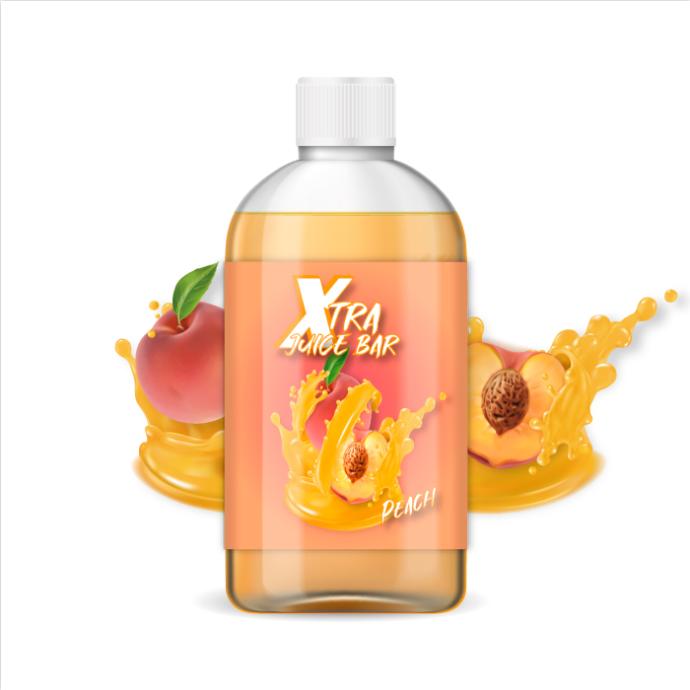 [LIQ/XJB-12-1L] PEACH 1L 0MG - XTRA JUICE BAR