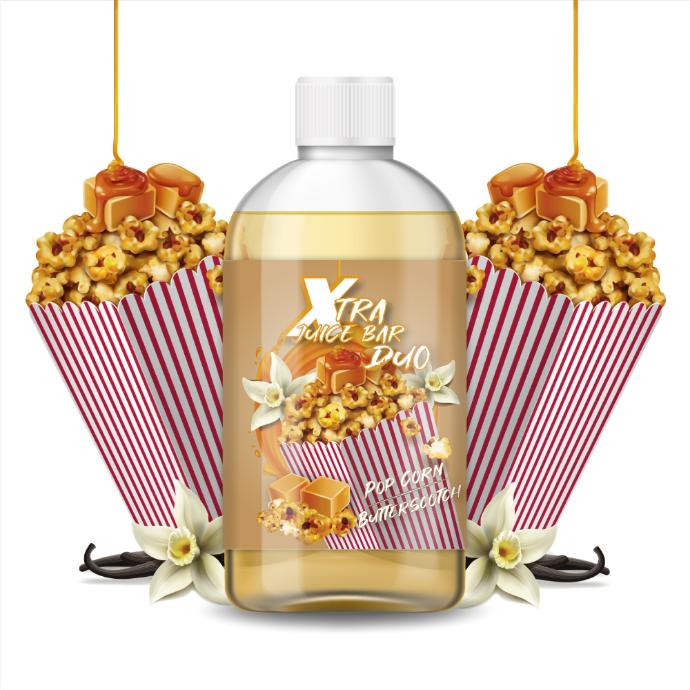 [LIQ/XJB-40-1L] POP CORN BUTTERSCOTCH 1L 0MG - XTRA JUICE BAR