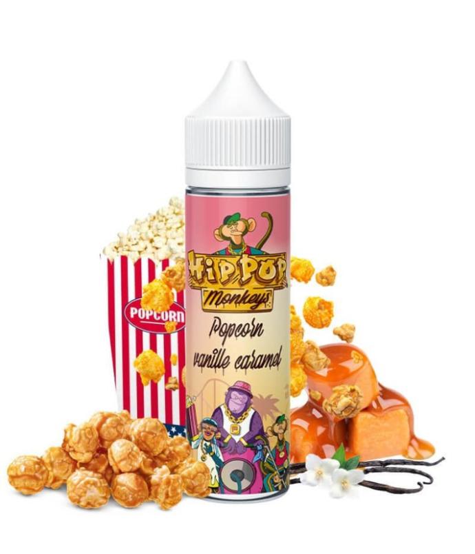 [LIQ/HPM-PVC-50ML] POPCORN VANILLE CARAMEL 50ML 0MG - HIP POP MONKEY'S
