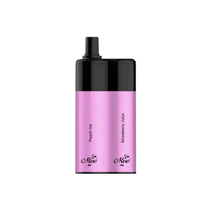 [PUF/MIS-PISJ-7000-5%] PUFF PEACH ICE / STRAWBERRY JUICE MK - 7000 BOUFFÉES 5% - MISO