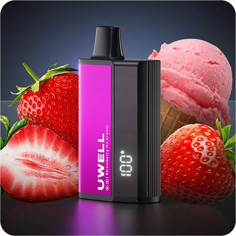 [PUF/UWE-SIC-8000-5%] PUFF STRAWBERRY ICE CREAM DL8000 - 8000 BOUFFÉES 5% - UWELL