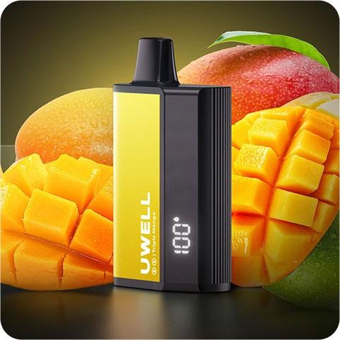 [PUF/UWE-TRM-8000-5%] PUFF TRIPLE MANGO DL8000 - 8000 BOUFFÉES 5% - UWELL