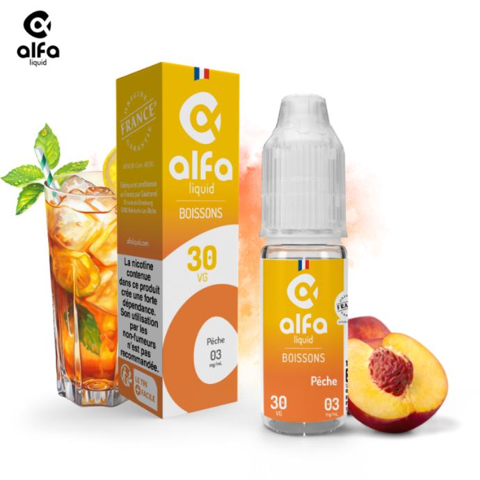 PÊCHE 10ML - ALFALIQUID