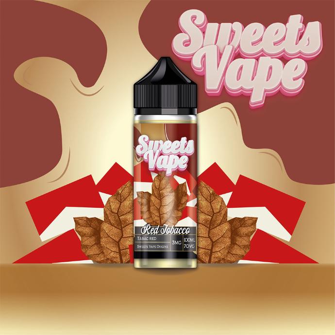 [LIQ/SWV-RET-100ML] RED TOBACCO 100ML - SWEETS VAPE
