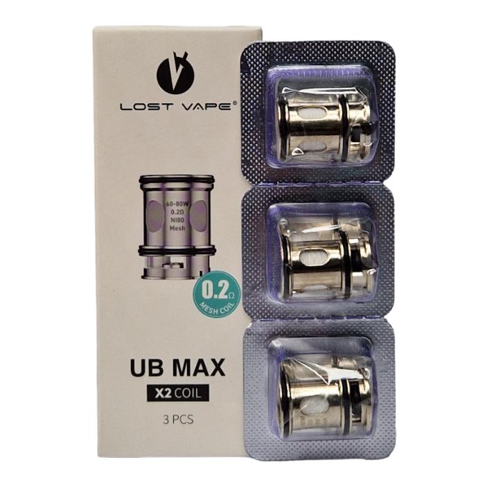 RESISTANCES UB MAX (ULTRA BOOST) X3-X5-X6 (3pcs) - LOST VAPE