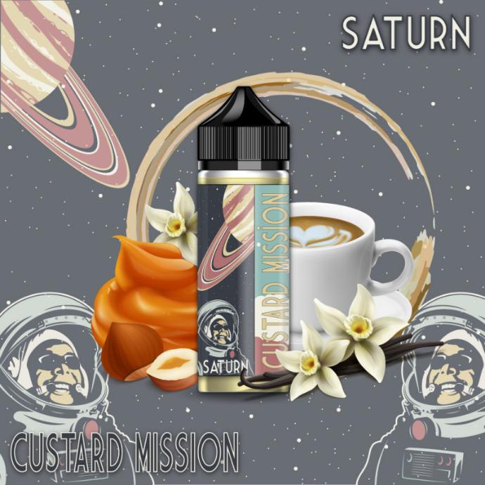[LIQ/CUS-SAT-50ML] SATURN 50ML 0MG - CUSTARD MISSION