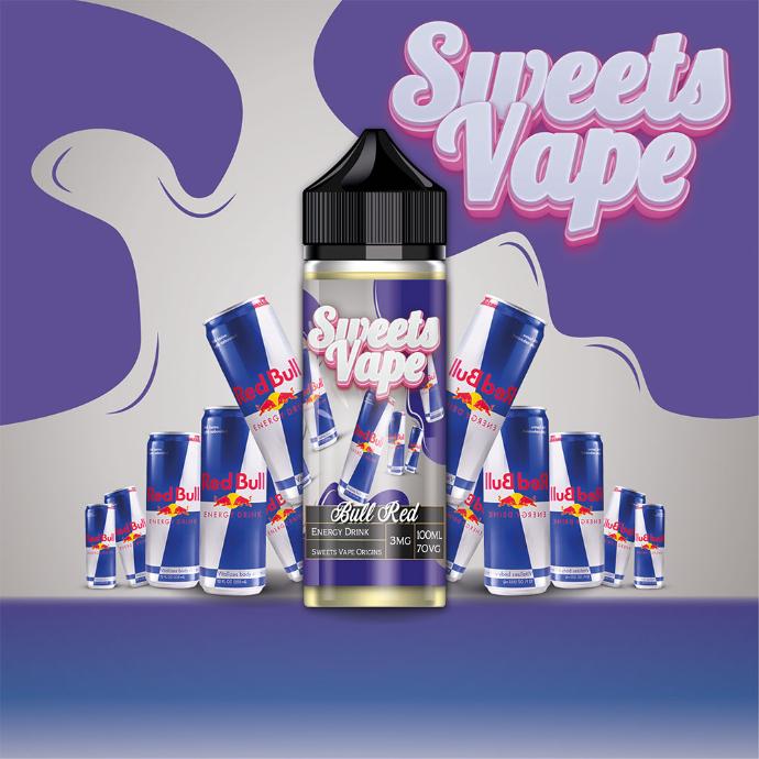 [LIQ/SWV-BUR-100ML] BULL RED 100ML - SWEETS VAPE