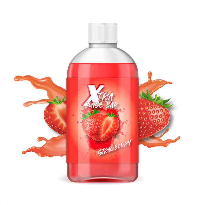 [LIQ/XJB-18-1L] STRAWBERRY 1L 0MG - XTRA JUICE BAR