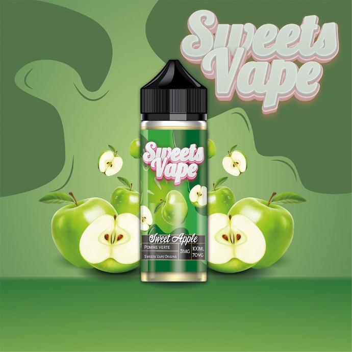 [LIQ/SWV-SWA-100ML] SWEET APPLE 100ML - SWEETS VAPE