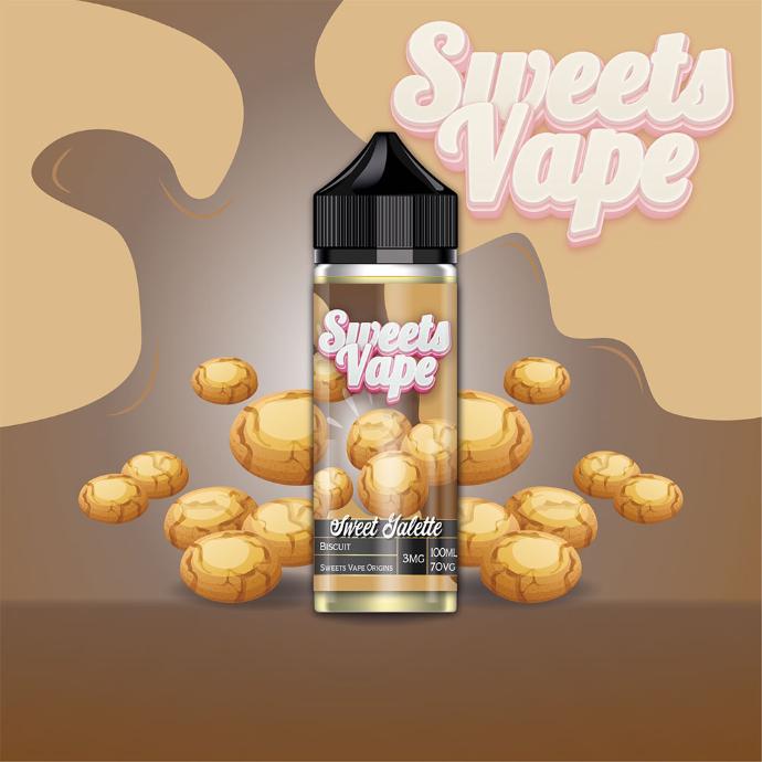 [LIQ/SWV-SWG-100ML] SWEET GALETTE 100ML - SWEETS VAPE