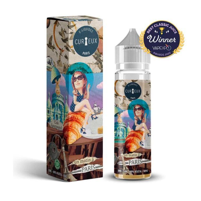 [LIQ/CUR-UMP-50ML] UN MATIN A PARIS 50ML 0MG - CURIEUX - ÉDITION HEXAGONE