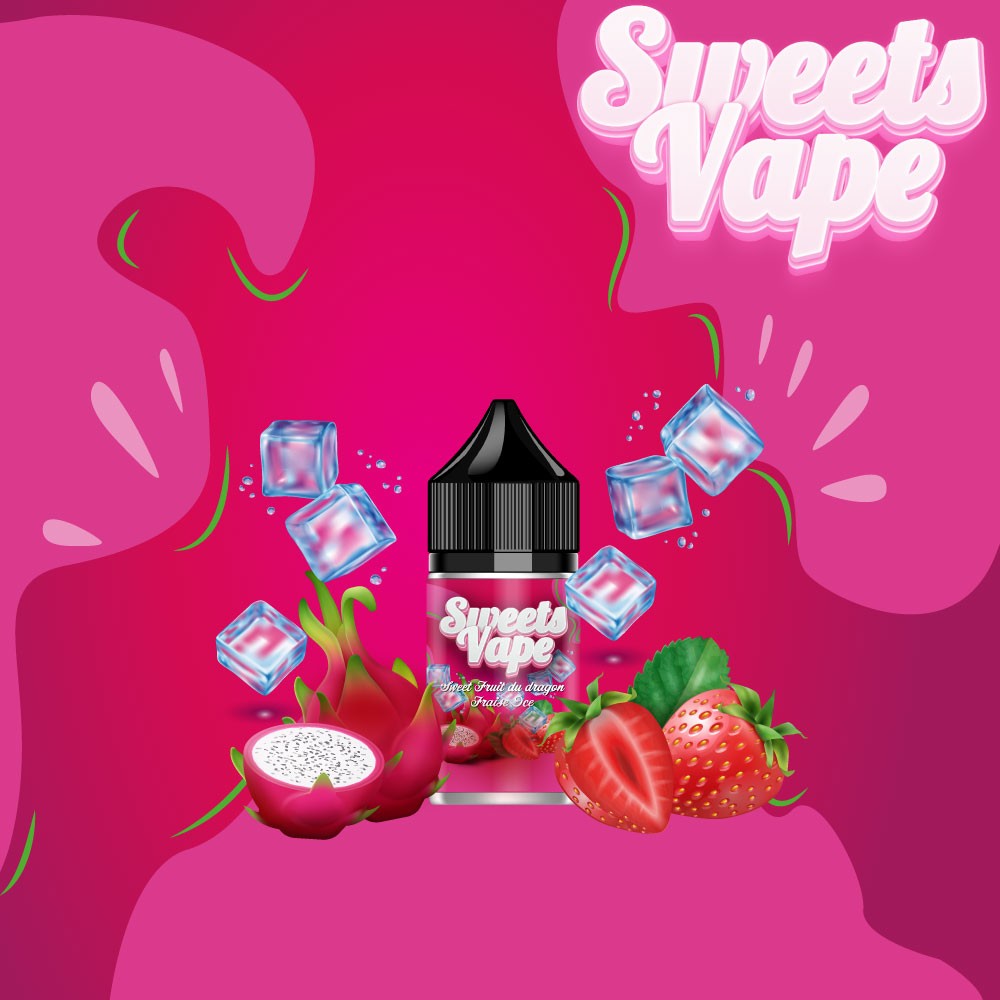 SWEET FRUIT DU DRAGON FRAISE ICE 30ML - SWEETS VAPE