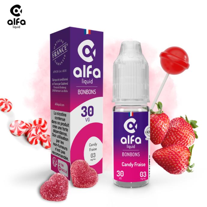 CANDY FRAISE 10ML - ALFALIQUID