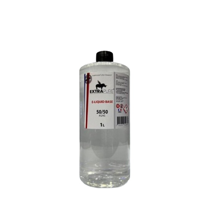 BASE NEUTRE 1 Litre 50PG/50VG en 0, 3 ou 6 MG/ML - EXTRAPURE