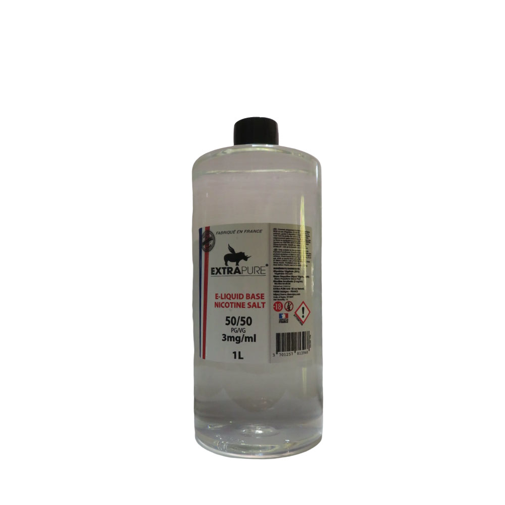 BASE NEUTRE 1 Litre 50/50 SALT NICOTINE - EXTRAPURE