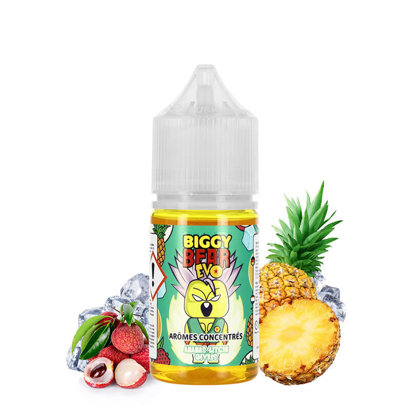 CONCENTRÉ ANANAS LITCHI GIVRÉS 30ML - BIGGY BEAR
