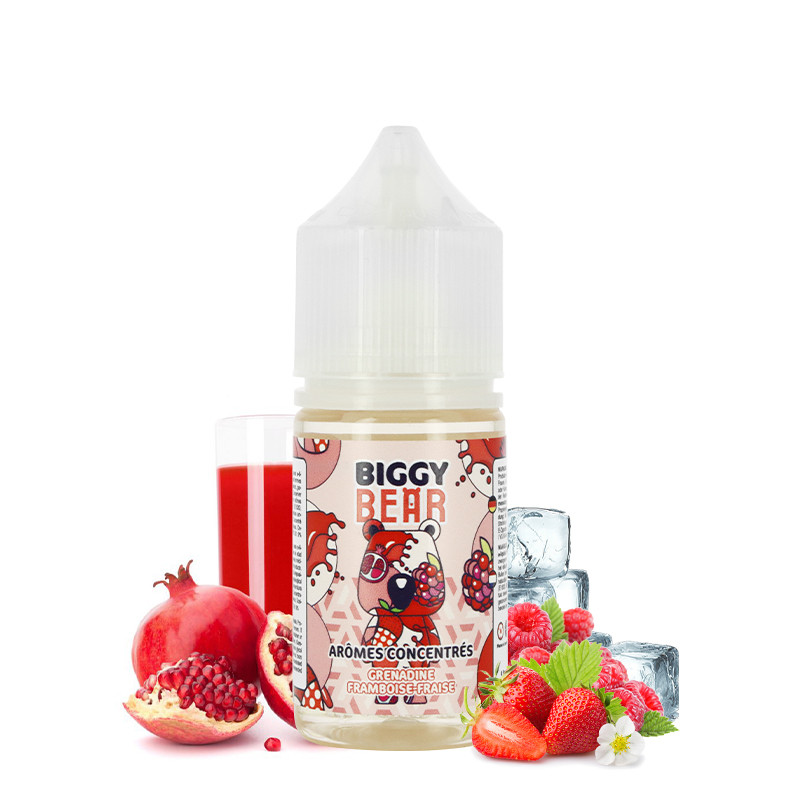 CONCENTRÉ GRENADINE FRAMBOISE FRAISE 30ML - BIGGY BEAR