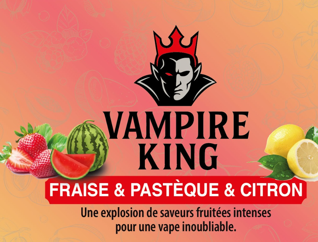 FRAISE & PASTEQUE & CITRON 200 ML 0 MG - VAMPIRE KING