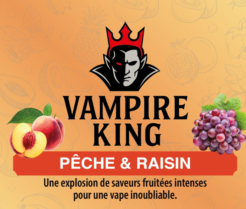 PÊCHE & RAISIN 200 ML 0 MG - VAMPIRE KING