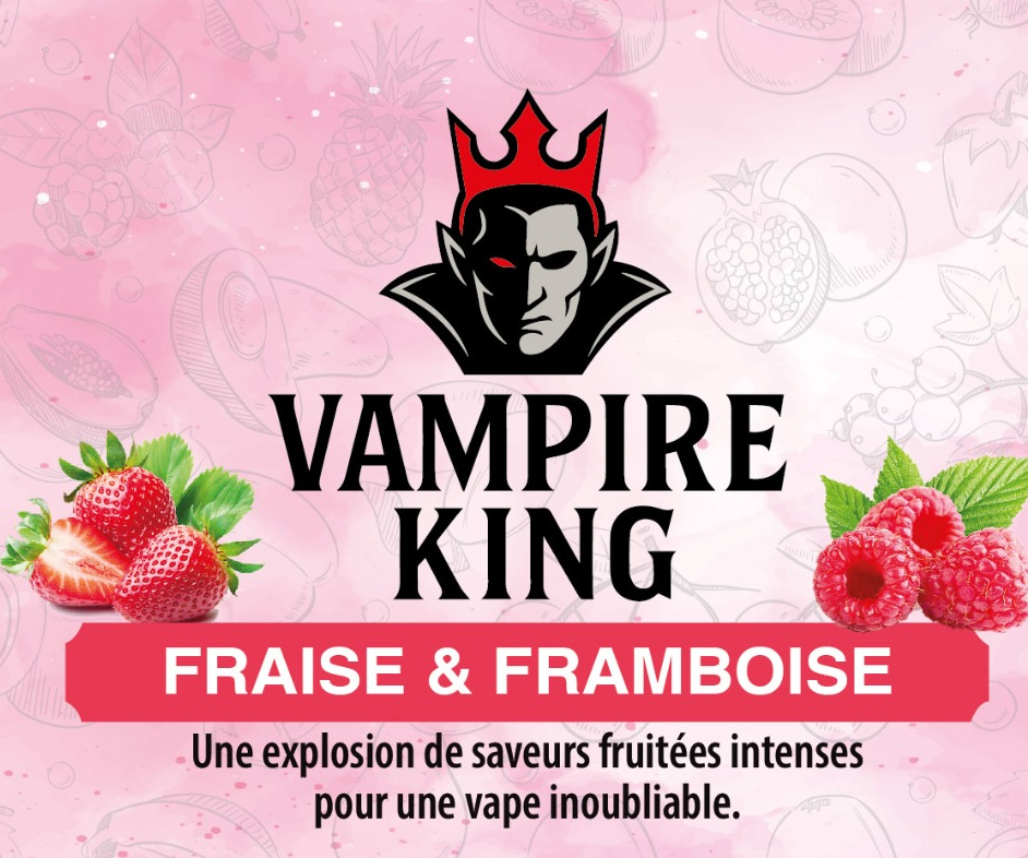 FRAISE & FRAMBOISE 200 ML 0 MG - VAMPIRE KING