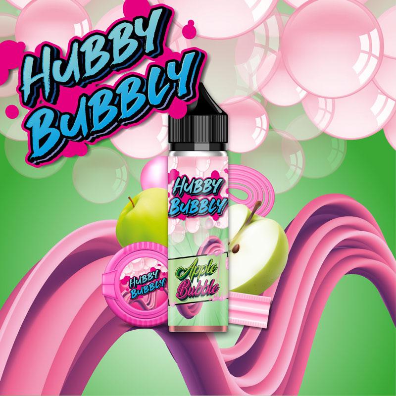 [LIQ/HUB-APB-50ML] APPLE BUBBLE 50ML OMG - HUBBY BUBBLY